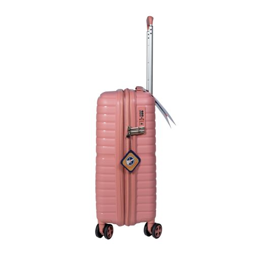 Чемодан маленький S под ручную кладь Snowball 49203 полипропилен Розовое золото