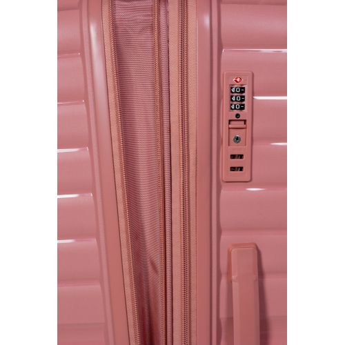 Чемодан средний M Snowball 49203 полипропилен Розовое золото