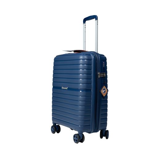 Чемодан маленький S под ручную кладь Snowball 49203 полипропилен Тёмно-синий