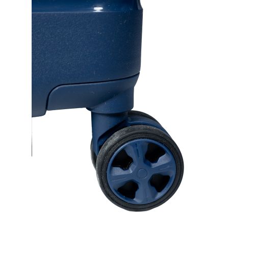 Чемодан маленький S под ручную кладь Snowball 49203 полипропилен Тёмно-синий