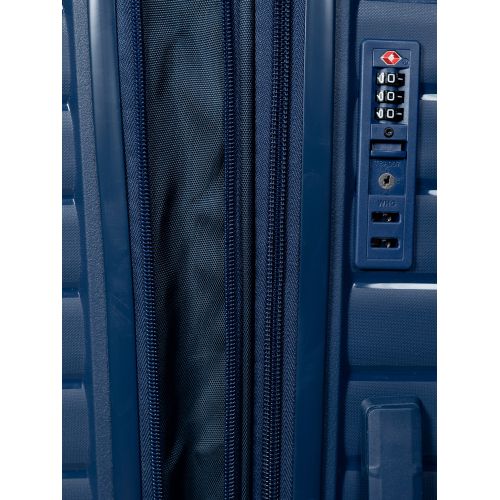 Чемодан средний M Snowball 49203 полипропилен Тёмно-синий