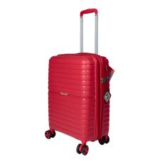 Чемодан маленький S под ручную кладь Snowball 49203 полипропилен Красный
