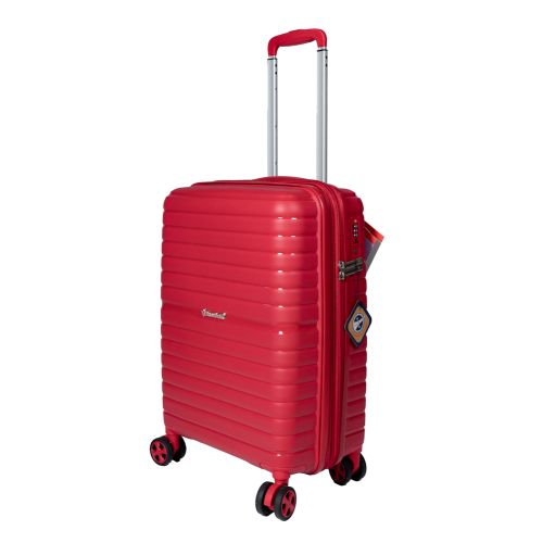 Чемодан маленький S под ручную кладь Snowball 49203 полипропилен Красный