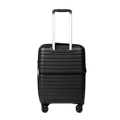 Чемодан маленький S под ручную кладь Snowball 49203 полипропилен Чёрный