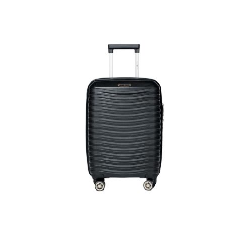 Чемодан маленький S под ручную кладь Snowball 43803 полипропилен Чёрный