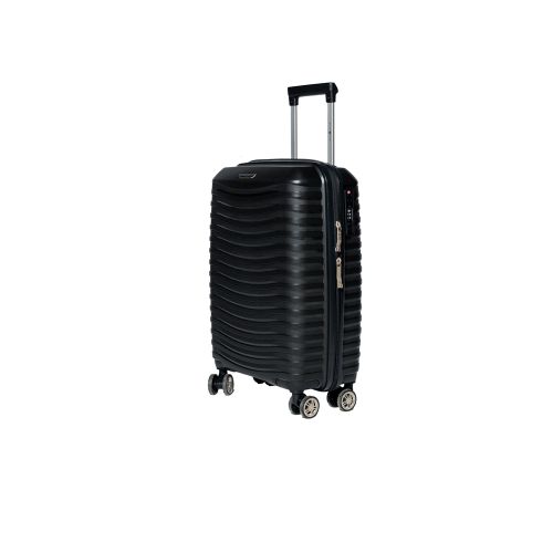 Чемодан маленький S под ручную кладь Snowball 43803 полипропилен Чёрный