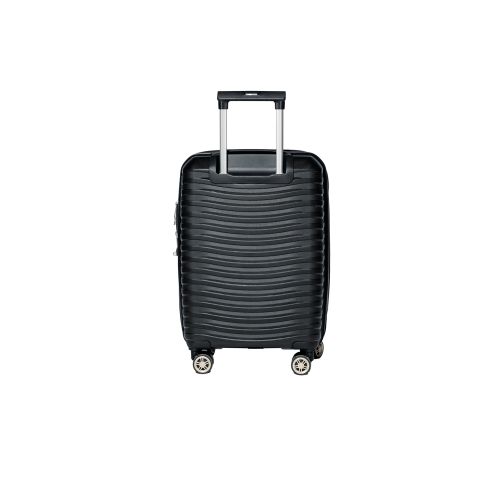 Чемодан маленький S под ручную кладь Snowball 43803 полипропилен Чёрный