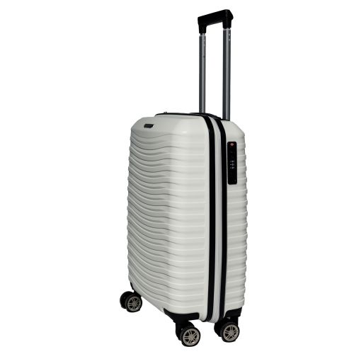 Чемодан маленький S под ручную кладь Snowball 43803 полипропилен Белый
