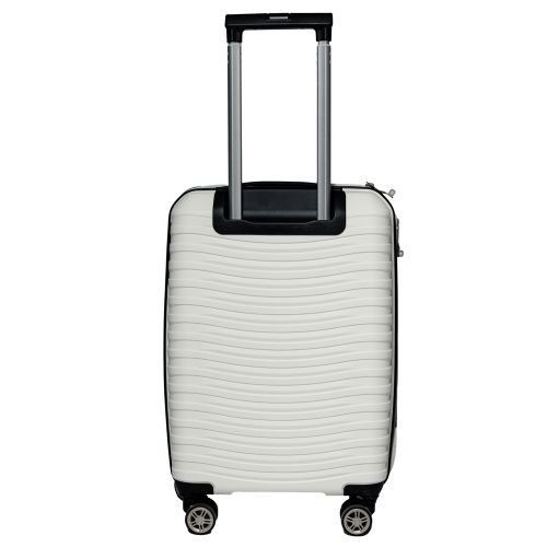 Чемодан маленький S под ручную кладь Snowball 43803 полипропилен Белый