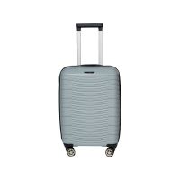 Чемодан маленький S под ручную кладь Snowball 43803 полипропилен Серебряный