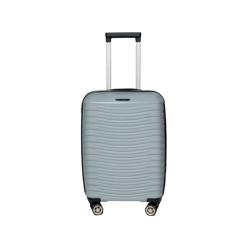 Чемодан маленький S под ручную кладь Snowball 43803 полипропилен Серебряный