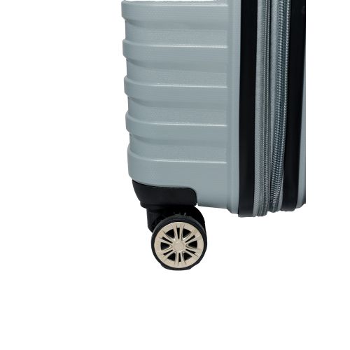 Чемодан маленький S под ручную кладь Snowball 43803 полипропилен Серебряный