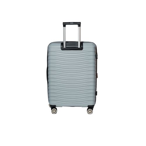 Чемодан средний M Snowball 43803 полипропилен Серебряный