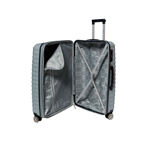 Чемодан большой L Snowball 43803 полипропилен Серебряный