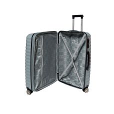 Чемодан большой L Snowball 43803 полипропилен Серебряный