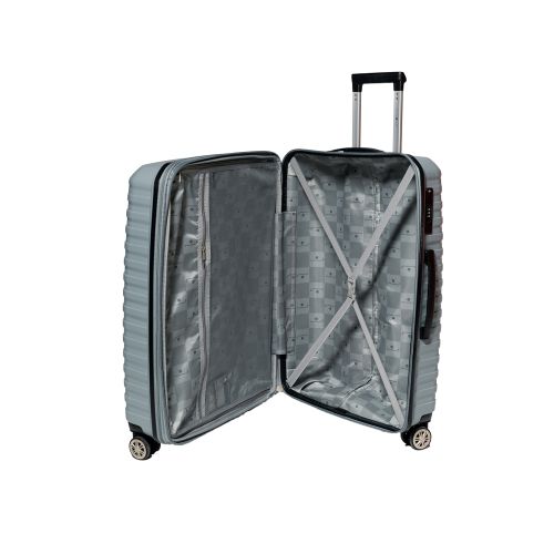 Чемодан большой L Snowball 43803 полипропилен Серебряный