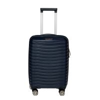 Чемодан маленький S под ручную кладь Snowball 43803 полипропилен Тёмно-синий