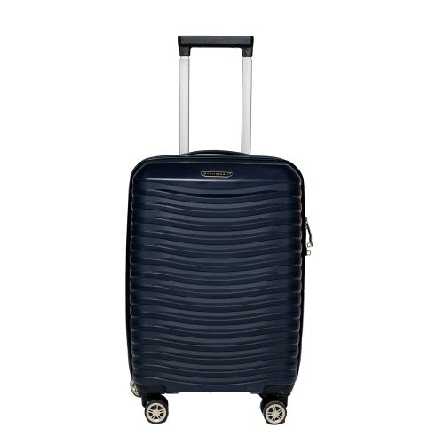 Чемодан маленький S под ручную кладь Snowball 43803 полипропилен Тёмно-синий