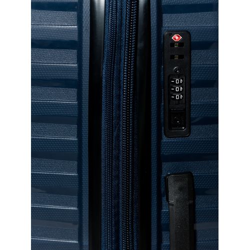 Чемодан маленький S под ручную кладь Snowball 43803 полипропилен Тёмно-синий