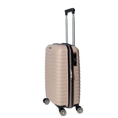 Чемодан маленький S под ручную кладь Snowball 43803 полипропилен Шампань