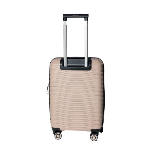 Чемодан маленький S под ручную кладь Snowball 43803 полипропилен Шампань