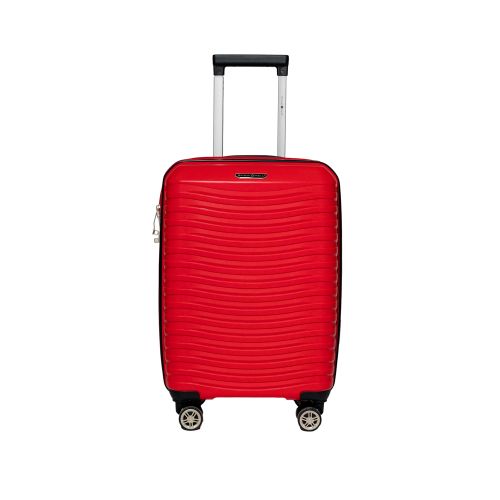 Чемодан маленький S под ручную кладь Snowball 43803 полипропилен Красный