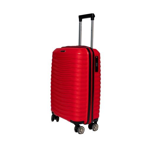 Чемодан маленький S под ручную кладь Snowball 43803 полипропилен Красный