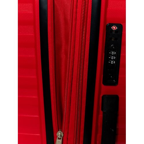 Чемодан маленький S под ручную кладь Snowball 43803 полипропилен Красный