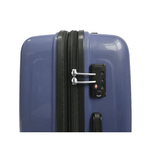 Чемодан большой L Airtex 241 полипропилен Тёмно-синий