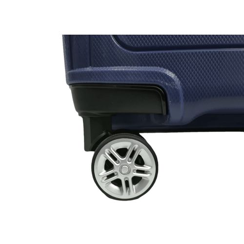 Чемодан большой L Airtex 241 полипропилен Тёмно-синий