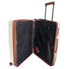 Чемодан полипропилен Большой L  Airteх 247 108л Кремовый