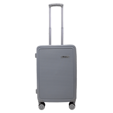 Чемодан маленький S ручная кладь Milano bag 024 полипропилен Серебряный 