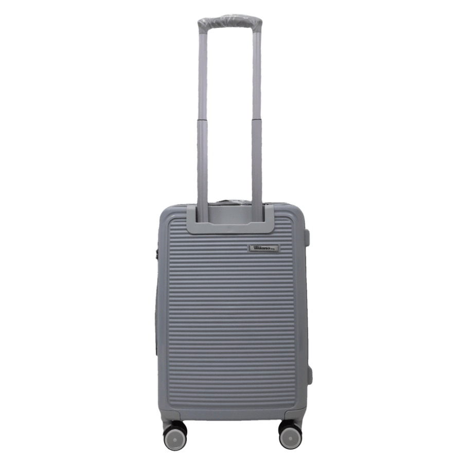 Чемодан маленький S ручная кладь Milano bag 024 полипропилен Серебряный