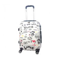 Чемодан средний M Worldline Airteх 808/love поликарбонат+ABS-пластик Разноцветный 