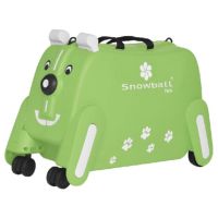 Детский чемодан маленький S Snowball 73102 Щенок полипропилен Зелёный