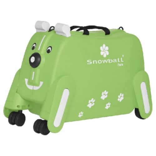 Детский чемодан маленький S Snowball 73102 Щенок полипропилен Зелёный