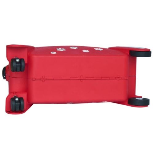 Детский чемодан маленький S Snowball 73102 Щенок полипропилен Красный