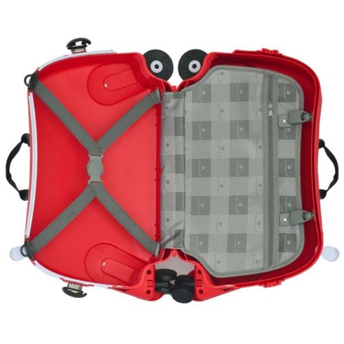 Детский чемодан маленький S Snowball 73102 Щенок полипропилен Красный