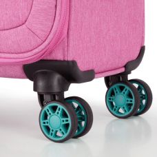 Чемодан большой L тканевый Snowball 39303 Розовый