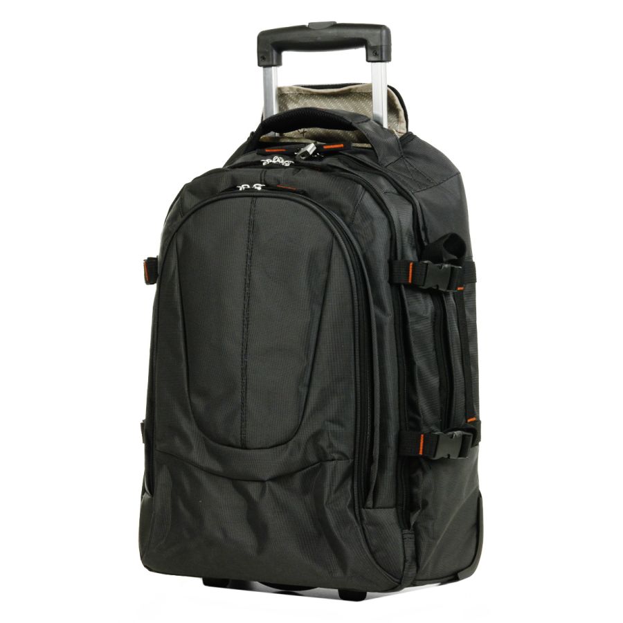 Дорожная сумка-рюкзак на колесах Airtex 560/2 53×35,5×22см S 27л Темно-серый
