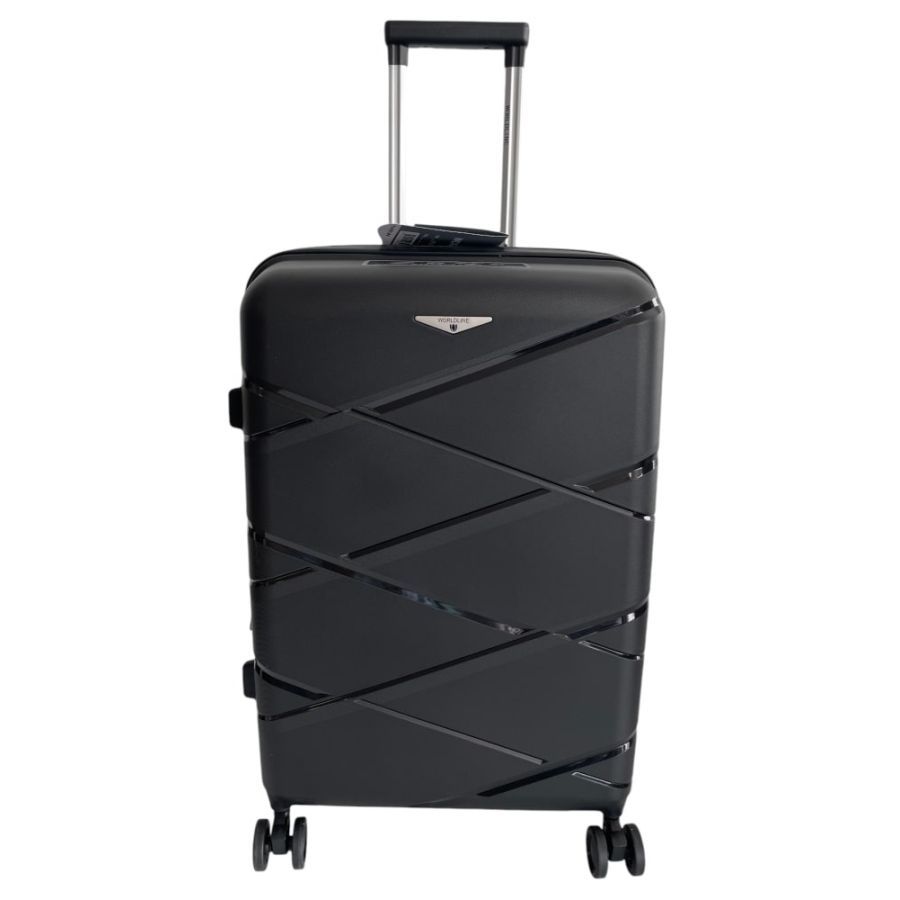 Чемодан большой L Worldline Airtex 289 полипропилен Черный