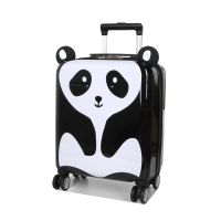 Чемодан маленький детский Madisson Snowball 32018P Panda Черно-белый