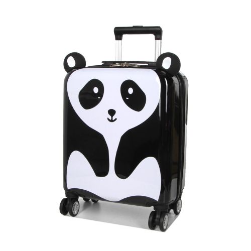 Чемодан маленький детский Madisson Snowball 32018P Panda Черно-белый