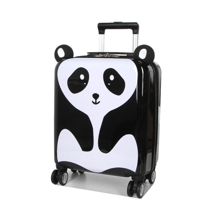 Чемодан маленький детский Madisson Snowball 32018P Panda Черно-белый