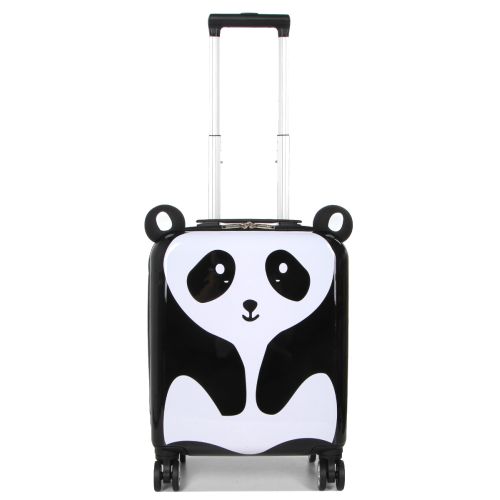 Чемодан маленький детский Madisson Snowball 32018P Panda Черно-белый