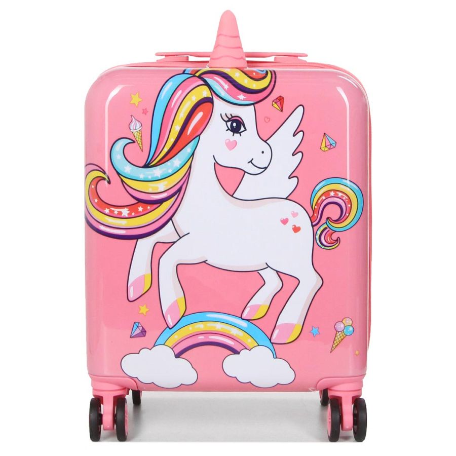 Чемодан маленький детский Madisson Snowball 32018U Unicorn Розовый