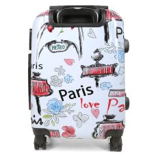 Чемодан Worldline Airteх 809/new-paris разноцветный размер маленький S