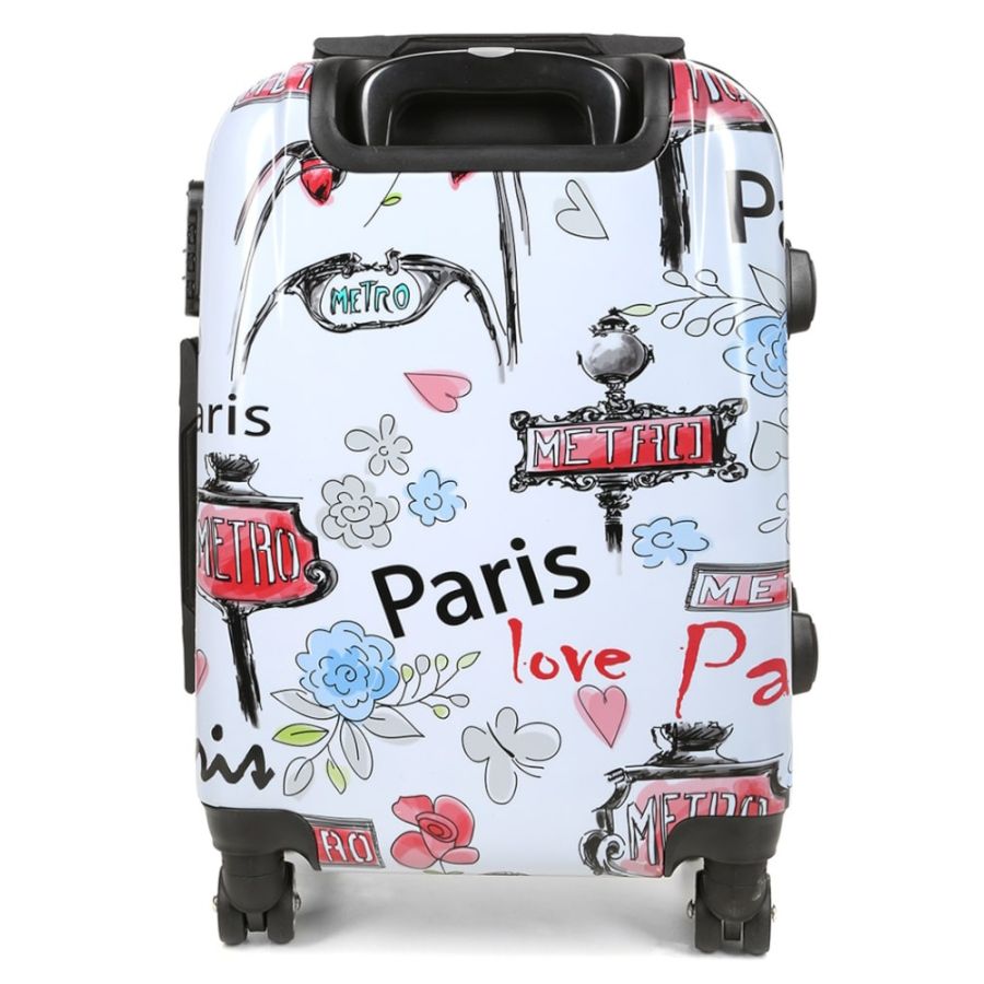 Чемодан Worldline Airtex 809/new-paris разноцветный размер маленький S