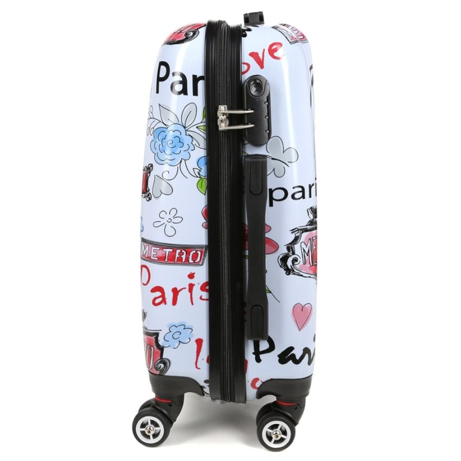 Чемодан Worldline Airtex 809/new-paris разноцветный размер маленький S
