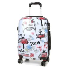 Чемодан Worldline Airteх 809/new-paris разноцветный размер маленький S